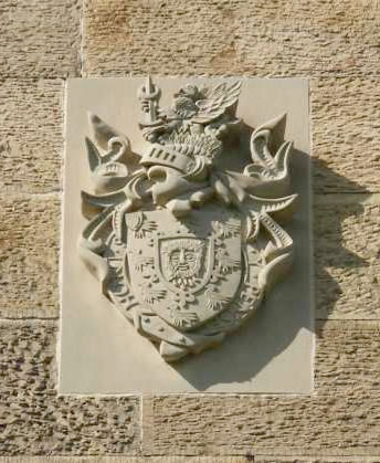 Image of the beautiful stonemasonry carving in Hawarden Castle- North Wales