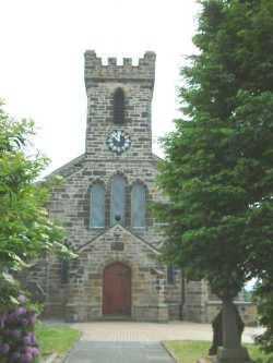 External view of the masonry work on the building