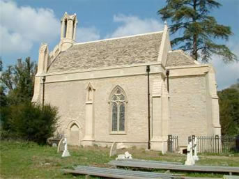 External view of repaired stone walls